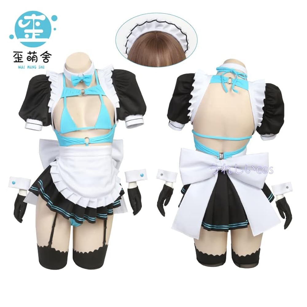 一之瀬アスナ　歪萌舍　ブルーアーカイブ　メイド服　コスプレ衣装 一之瀬アスナ 歪萌舍 ブルーアーカイブ メイド服 コスプレ 衣装